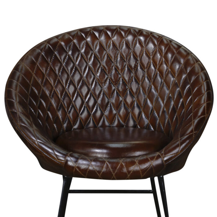 Iron Leather Bar Chair MCB1724 Close Up Iron Leather Bar Chair MCB1724 Close Up