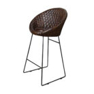 Iron Leather Bar Chair MCB1724 Full Side