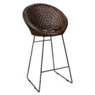 Iron Leather Bar Chair MCB1724 Side