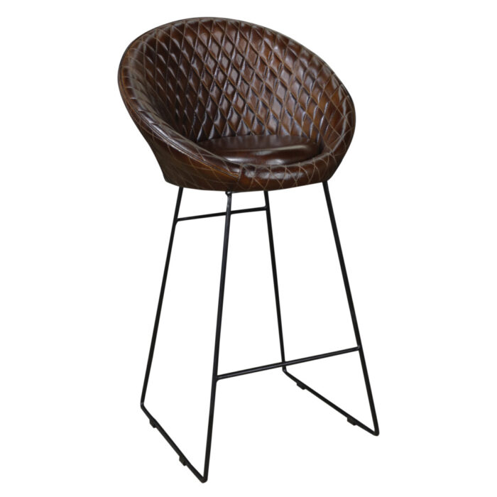 Iron Leather Bar Chair MCB1724 Side Iron Leather Bar Chair MCB1724 Side