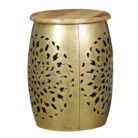 MCB7514 Iron Gold Side Table Full Front