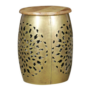 Botanic Cutout Iron Side Table