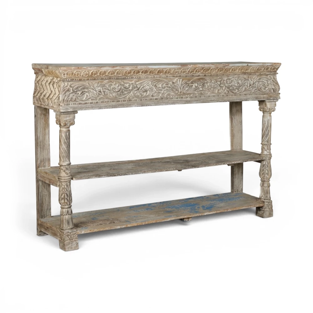Console with Display Shelves
