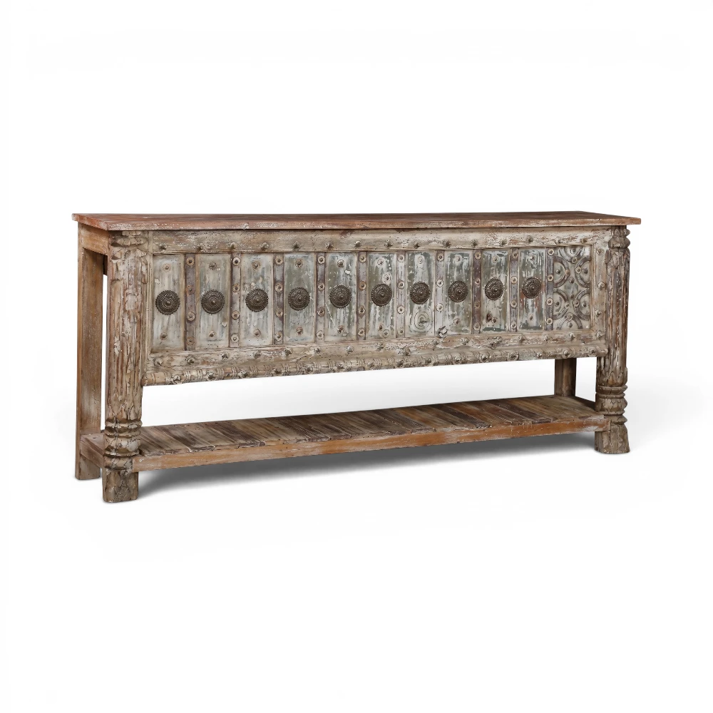 Wide Carved Console