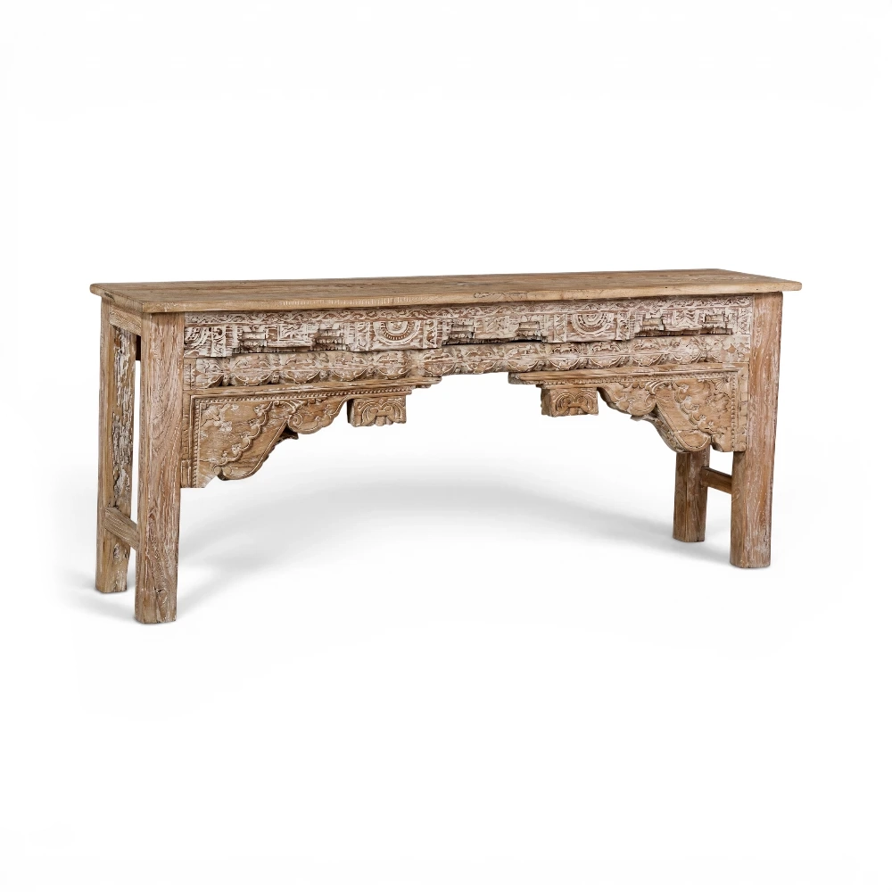 Carved Scalloped Console