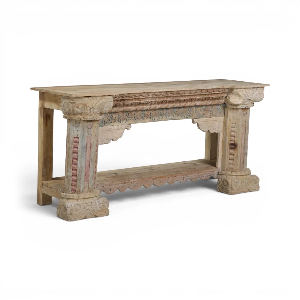 Carved Pillar Console