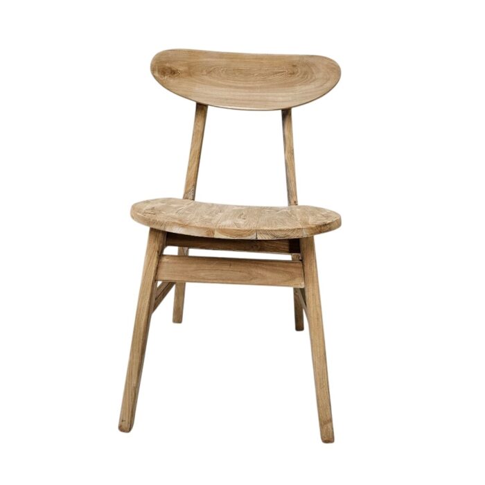 Marley Teak Dining Chair Front JAM0310