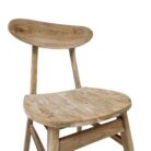 Marley Teak Dining Chair Front JAM0310 Close