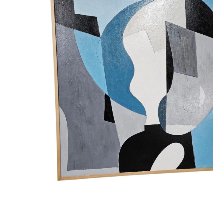 Modern Blues Painting KRE3674 Close Bottom