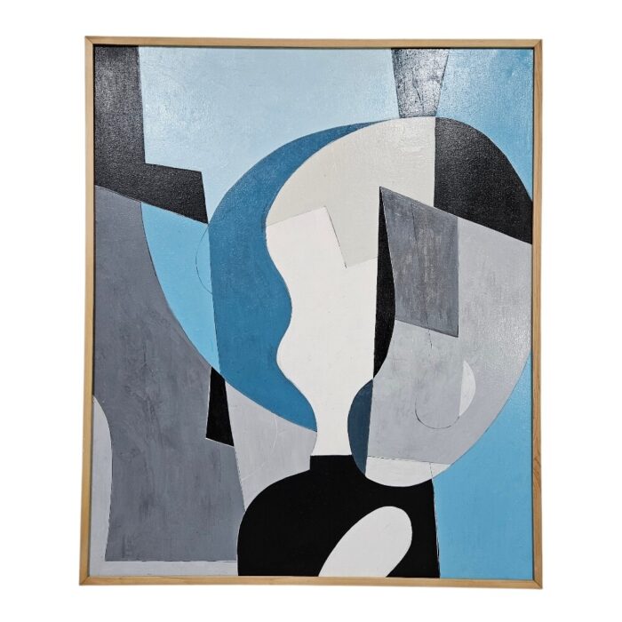 Modern Blues Painting KRE3674 Main Front