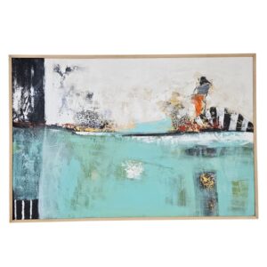Turquoise Modern Abstract Painting
