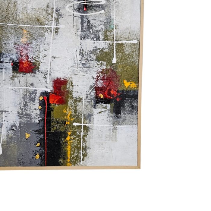Red Detail Painting KRE3676 Close Bottom Red Detail Painting KRE3676 Close Bottom
