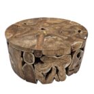 Root Slice Teak Coffee Table NJA8065 Top
