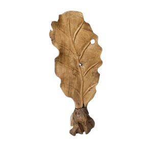 Root Teak Leaf Sculpture Medium