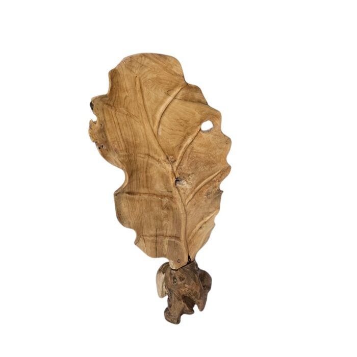 Root Teak Leaf Sculpture NJA9895 Top