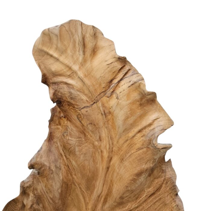 Root Teak Leaf Sculpture NJA9897 Close Up Root Teak Leaf Sculpture NJA9897 Close Up