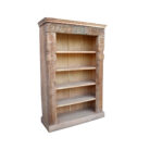Rustic Carved Bookshelf KMF17160 Side View
