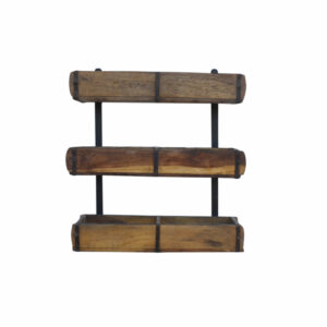 Rustic Reclaimed Brick Mold Wall Hanging Shelf