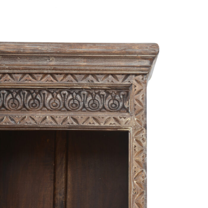Rustic Thin Bookshelf KMF10188 Close Front