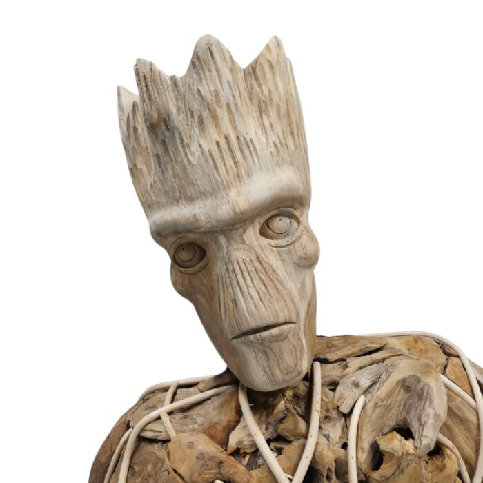 Scupture Groot Teak NJA9932 Close Head
