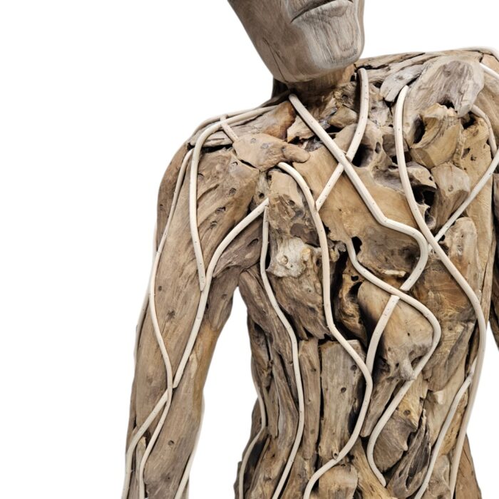 Scupture Groot Teak NJA9932 Close View Arm