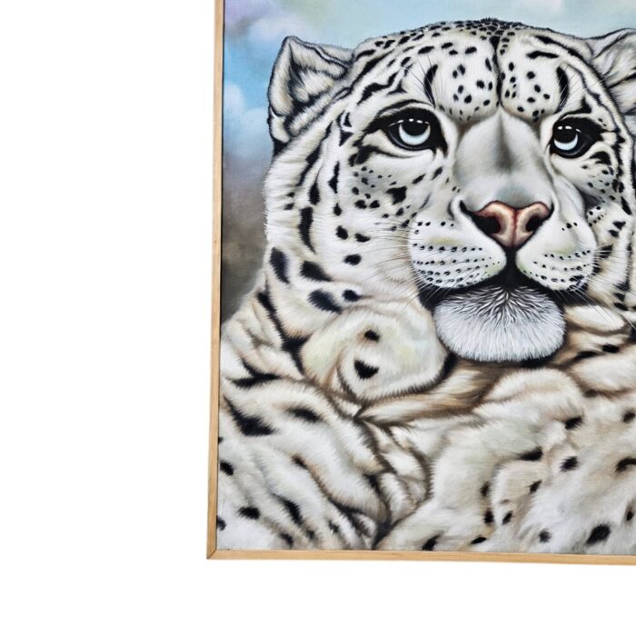 Snow Leopard Painting KRE3678 Close Up Snow Leopard Painting KRE3678 Close Up
