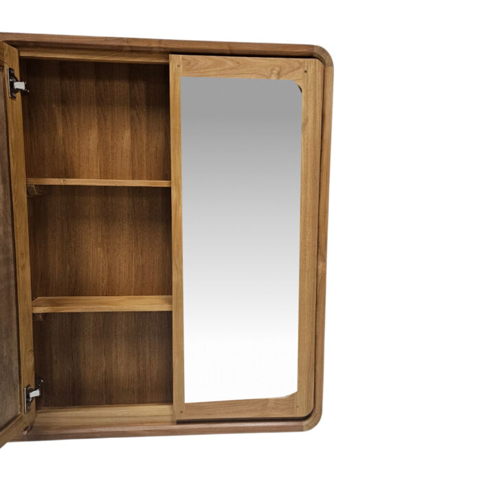 Wall Bar Mirror Teak HSB0205 Close Mirror