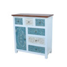 White And Blue Cabinet KMF19294 Side