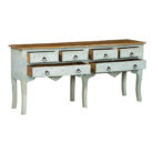 White Console Table MCB3025A Open Drawers