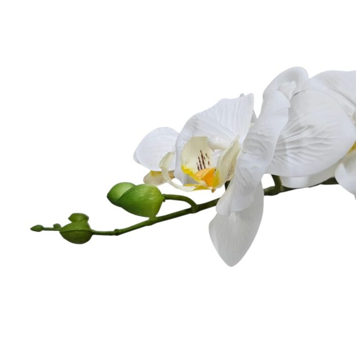 White Faux Orchid TRA0168 Close Up