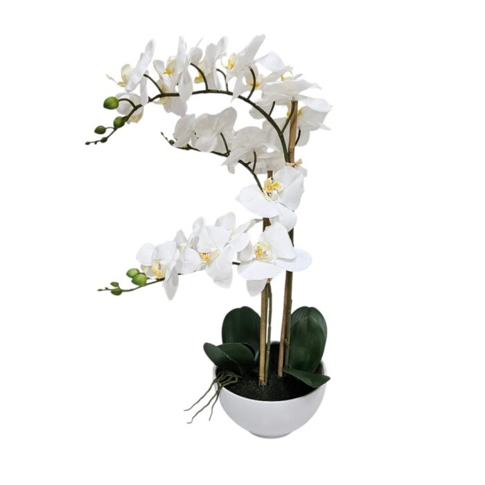 White Faux Orchid TRA0168 Main