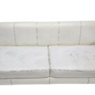 White Leather 3 Div JET Couch Close
