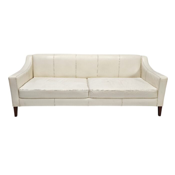 White Leather 3 Div JET Couch Main White Leather 3 Div JET Couch Main