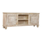 White Wash Tv Entertainment Unit