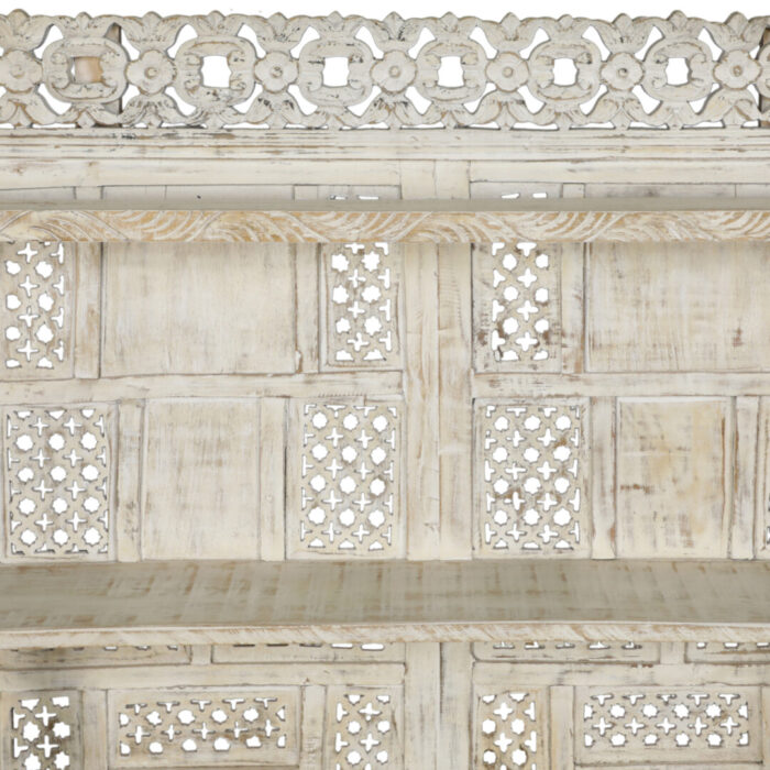 White Washed Display Shelf MCB8555 Close View White Washed Display Shelf MCB8555 Close View