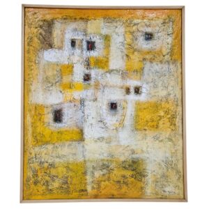 Yellow Abstract Mood Painting