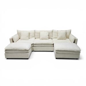 Aspen Modular 5-Piece U-Sectional Sofa - Cream