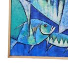 Blues Fish Oainting KRE3704 Close Bottom (2)