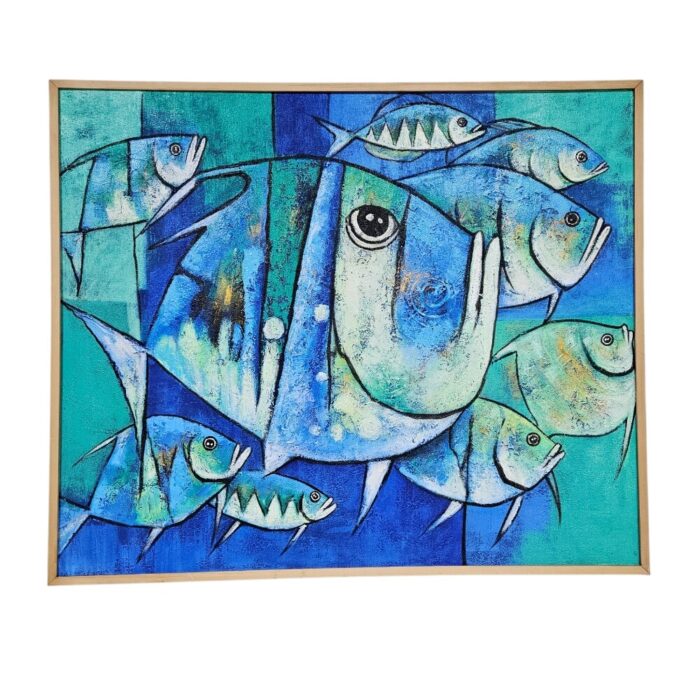 Blues Fish Oainting KRE3704 Main