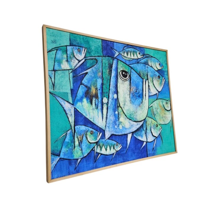 Blues Fish Painting