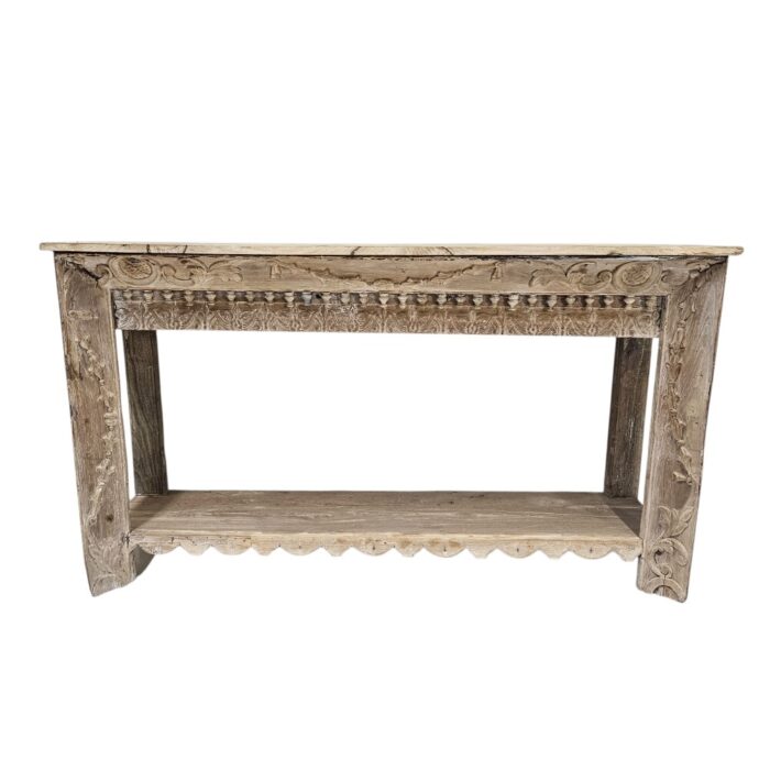 Carved Wooden Console Table MCB8630 Front Carved Wooden Console Table MCB8630 Front