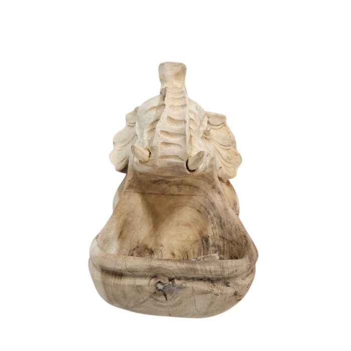 Elephant Teak Tembo Open Mouth KIZ0207 Froont Elephant Teak Tembo Open Mouth KIZ0207 Froont