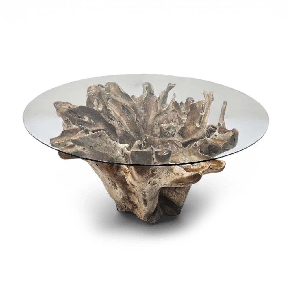 Burmese Teak Root Dining Table, 1.9m