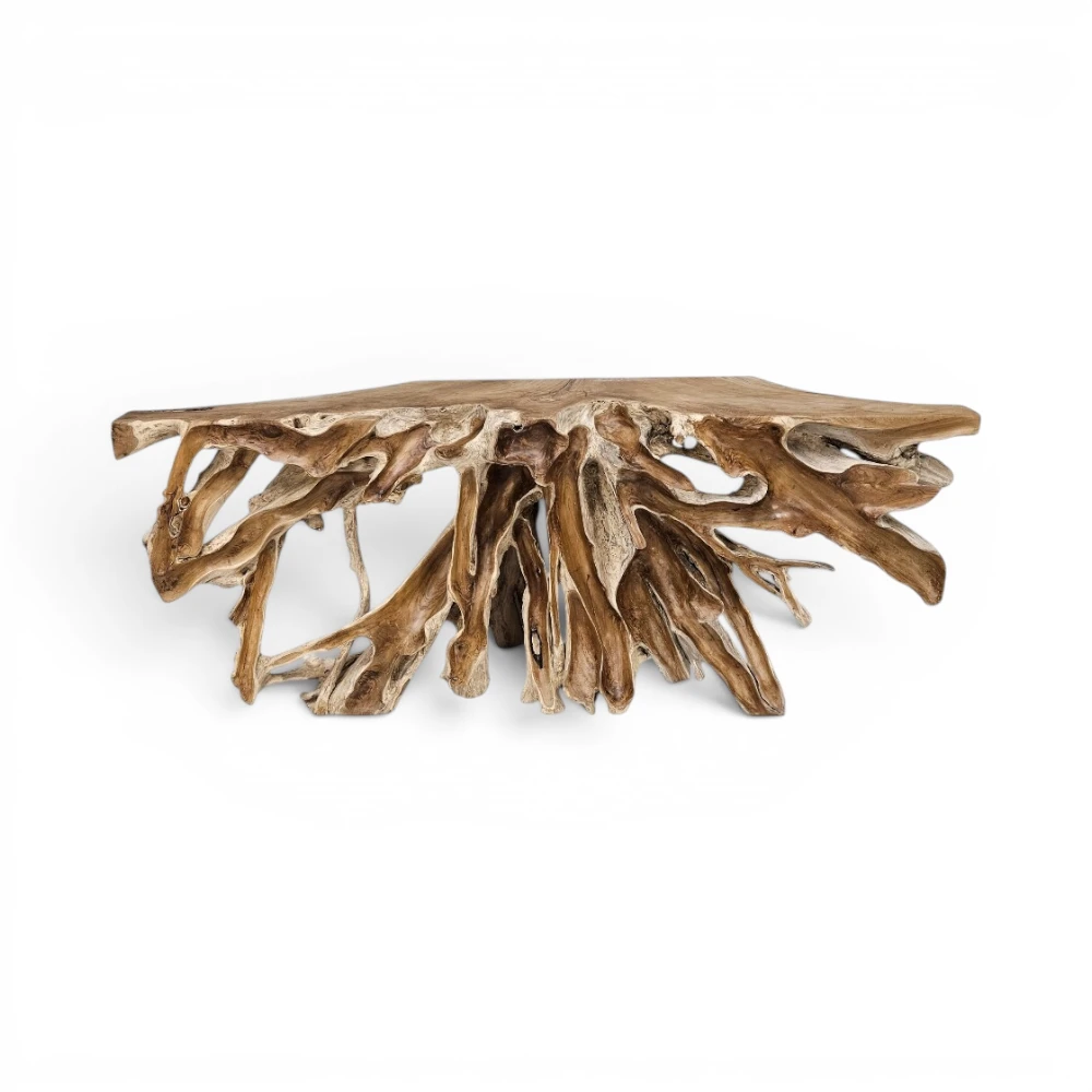 Organic Teak Root Scoop Console, 180cm