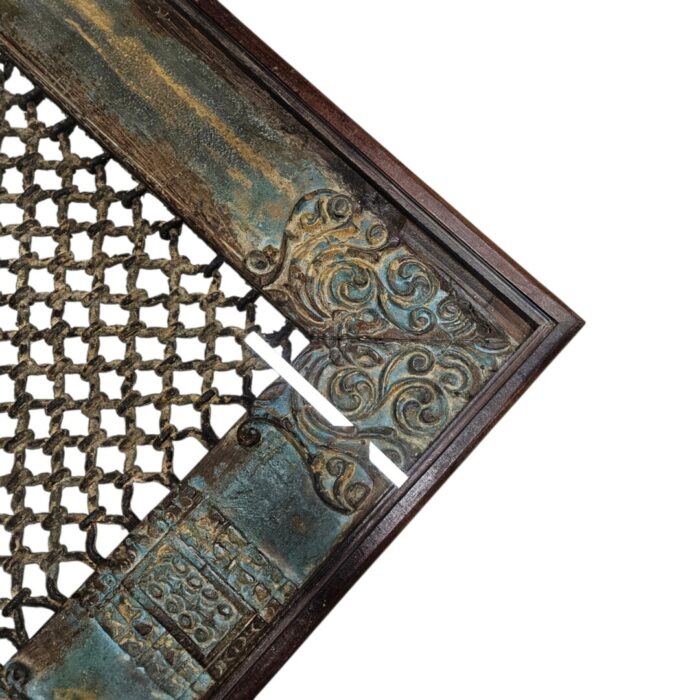 Indian Old Door Coffee Table KMF6876 Close