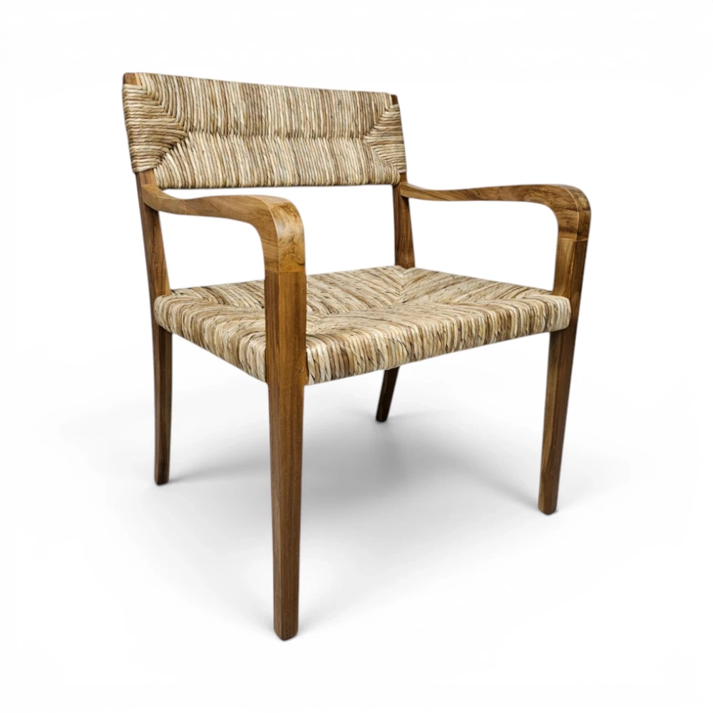 Wade Teak and Rattan Chair