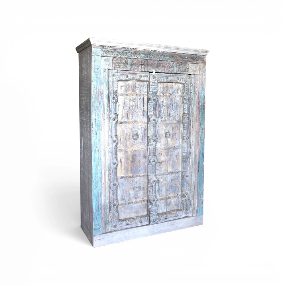 Kayra Carved Cupboard, 2-Door