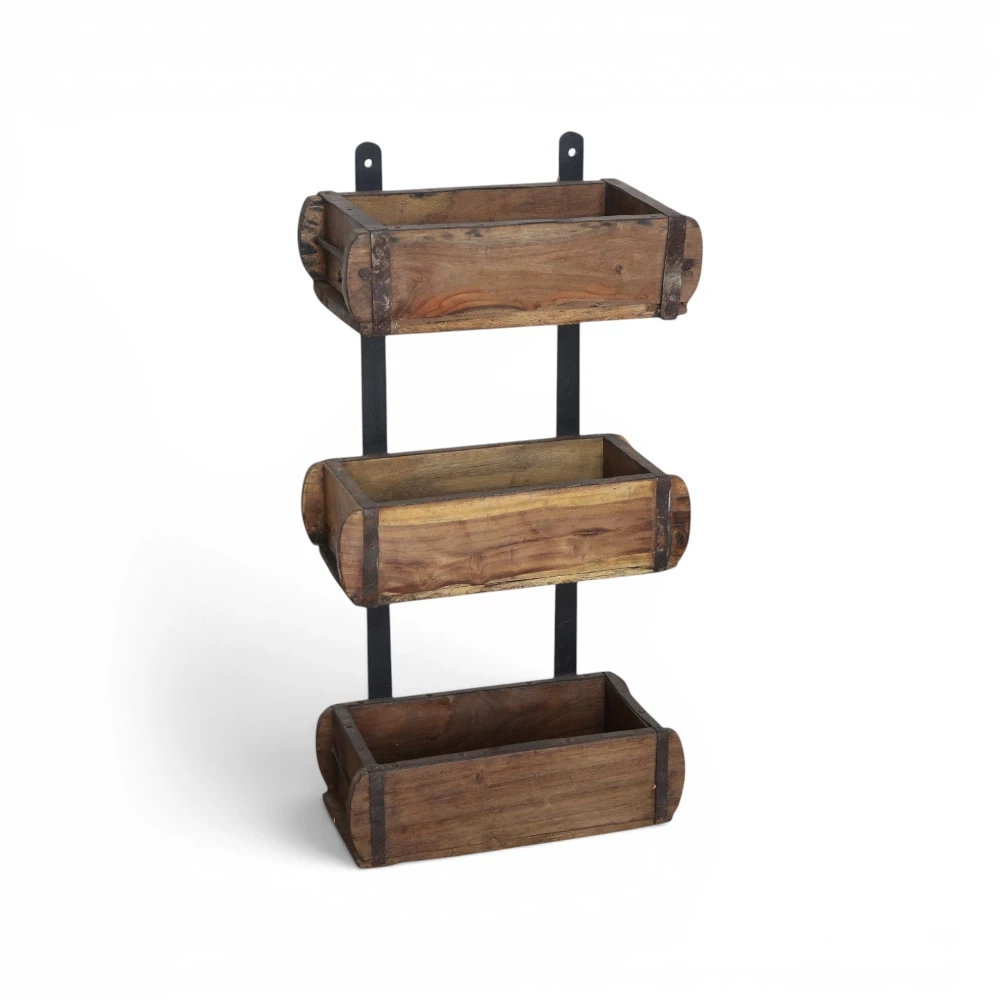 Rustic 3-Tier Storage Rack
