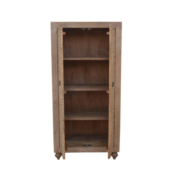 Keno Carved Cupboard KMF18173 Open Keno Carved Cupboard KMF18173 Open