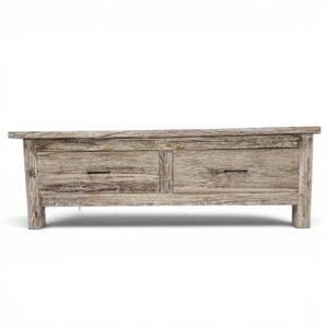 Lexi Whitewash Teak Coffee Table (140cm)